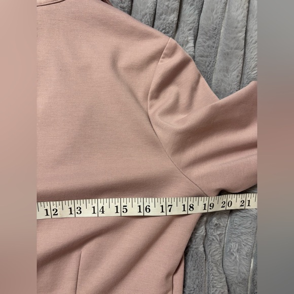 Mauve Stretch Blazer With Single Button Closure - Picture 7 of 9